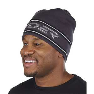 Retro Logo Knit Hat - Ebony