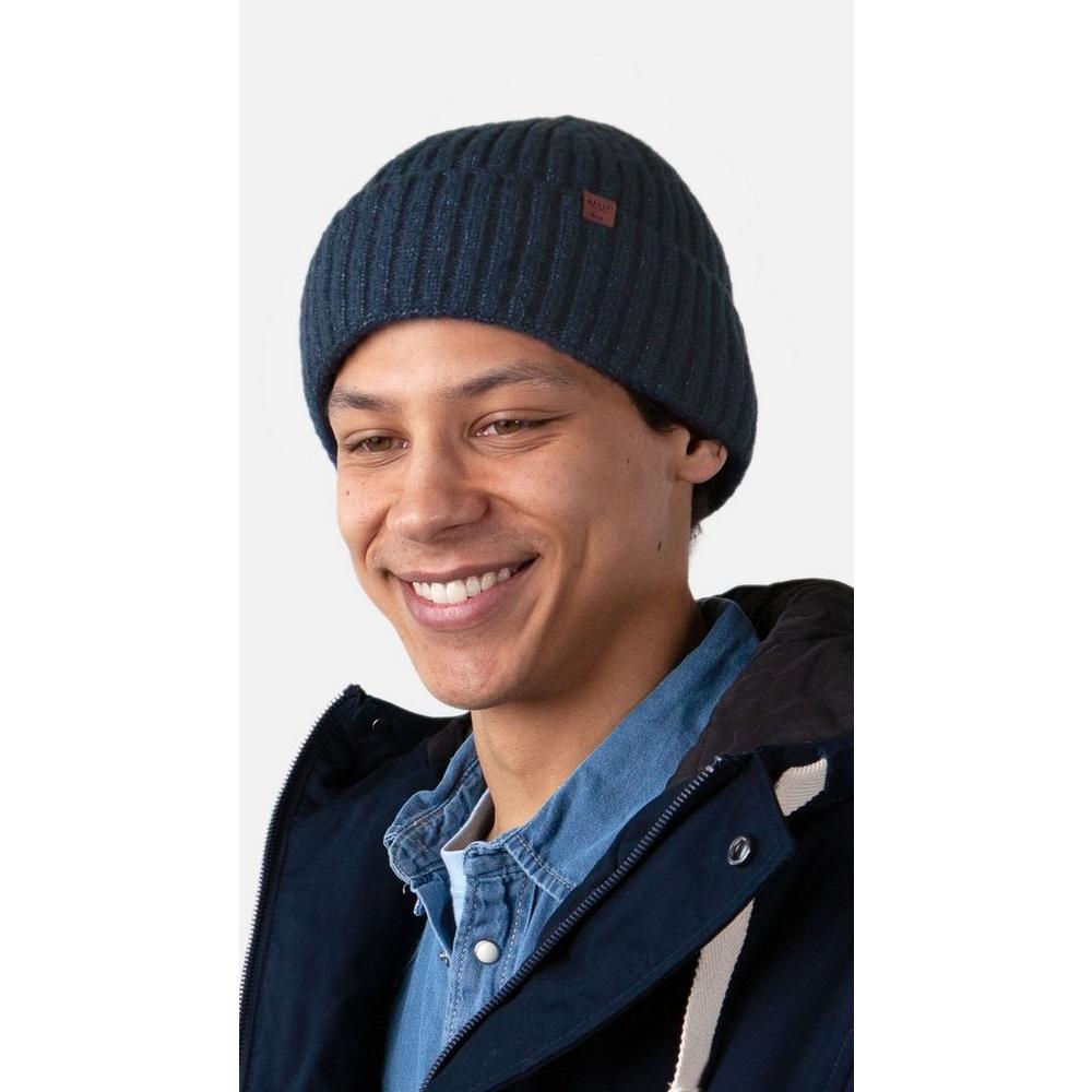 Men's Wyon Beanie Navy Menâ€™s Hats Caps George Fisher UK