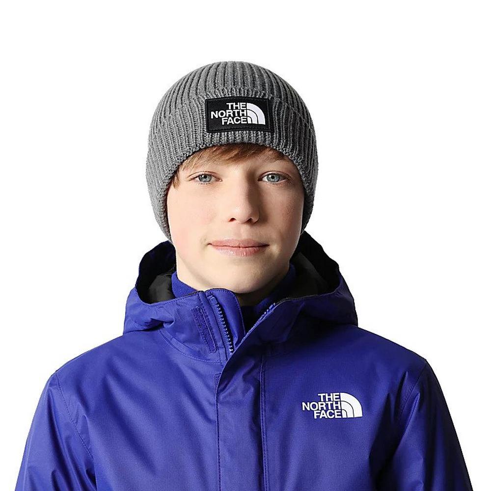 The North Face Kids TNF Box Logo Beanie - Grey