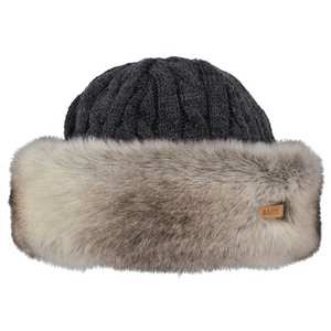 Faux Fur Cable Bandhat - Heather Brown