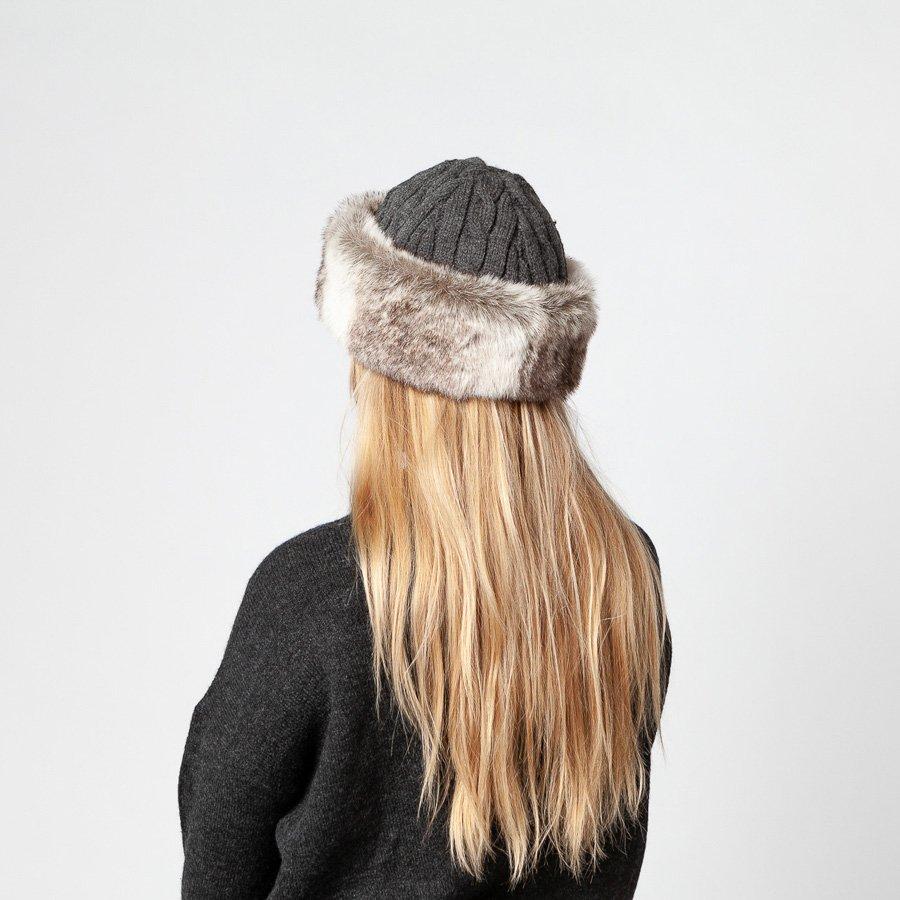 Barts faux fur store cable bandhat