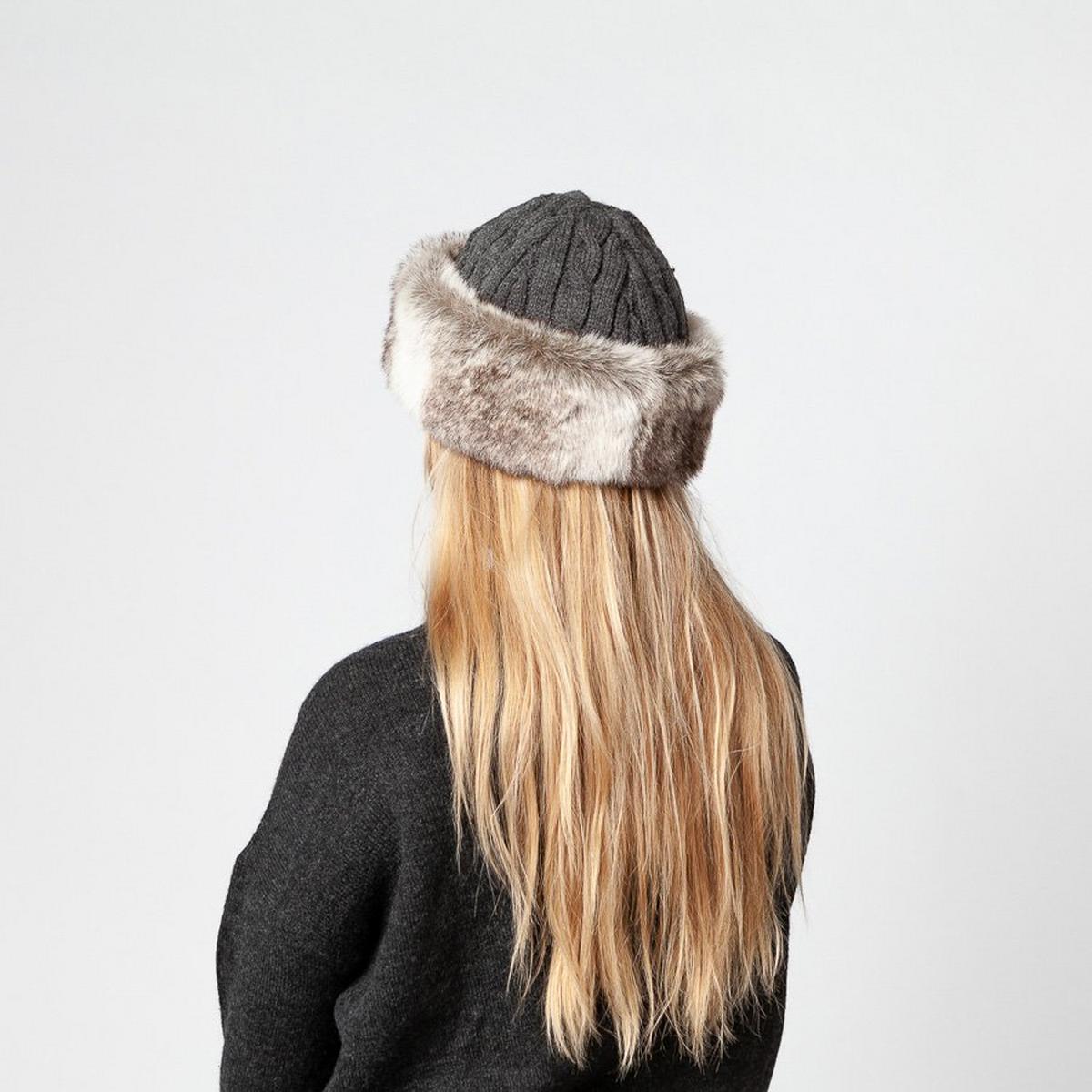 Barts faux sale fur cable bandhat