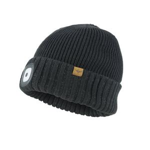  Waterproof Cold Weather Led Cuff Beanie - Black
