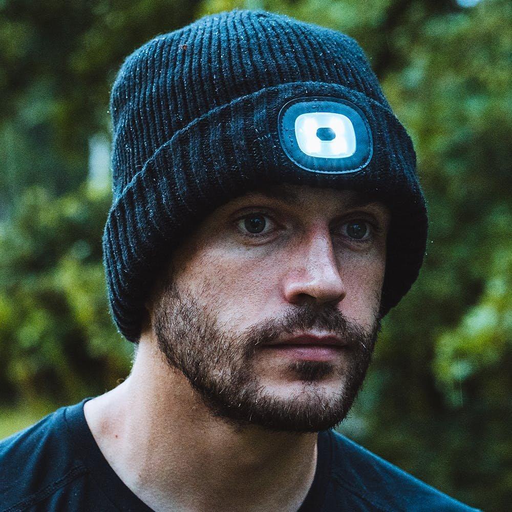 Sealskinz Waterproof Cold Weather LED Roll Beanie Hat | Beanie Hats | George Fisher UK