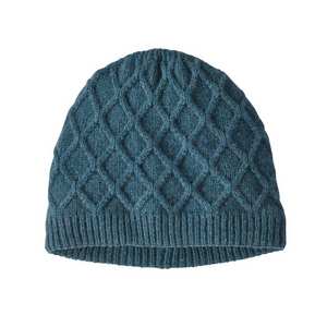 Honeycomb Knit Beanie - Blue
