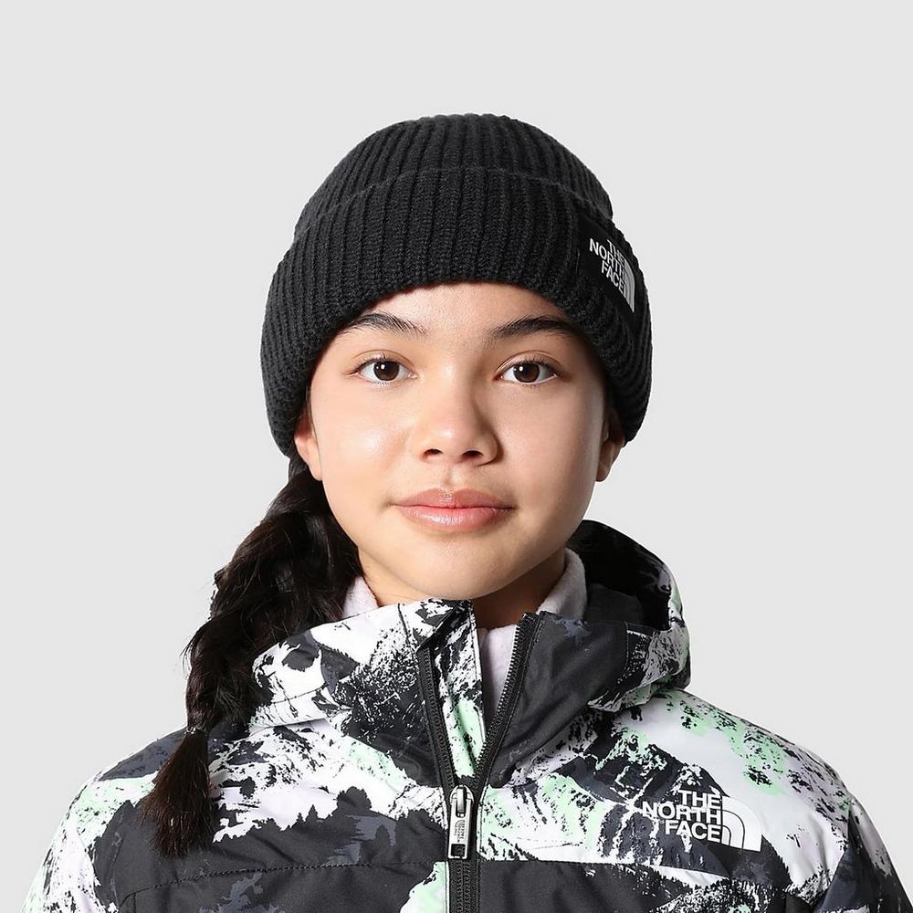 North face salty 2024 dog beanie black