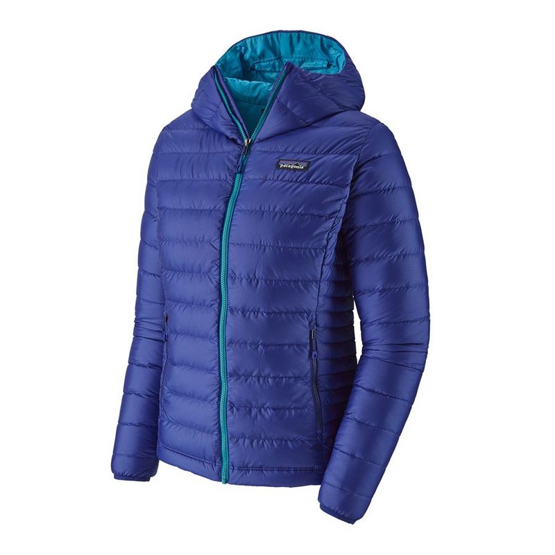 Patagonia women's down sweater hoody lapiz blue online