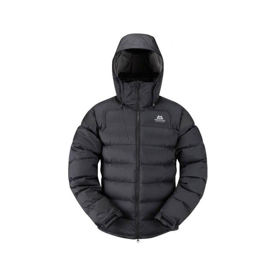 mountain equipment coat black and red