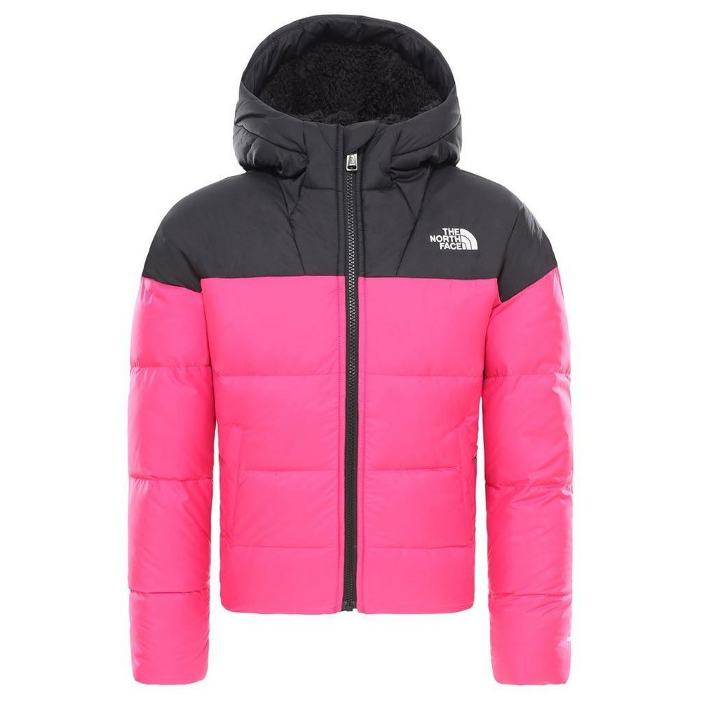 The North Face North Face INSULATED Jacket Girl s Moondoggy Down Hood Rage Pink