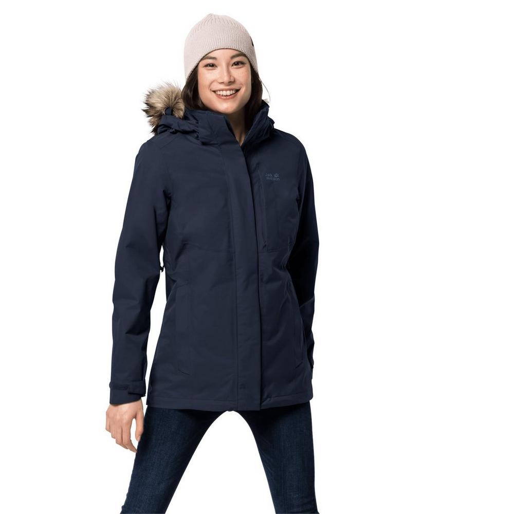 Jack Wolfskin Women's Arctic Ocean 3 in 1 Jacket - Midnight Blue