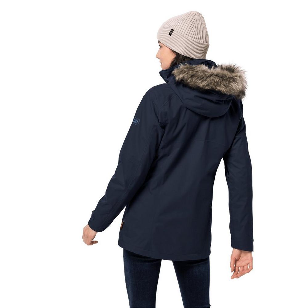 Jack Wolfskin Women's Arctic Ocean 3 in 1 Jacket - Midnight Blue