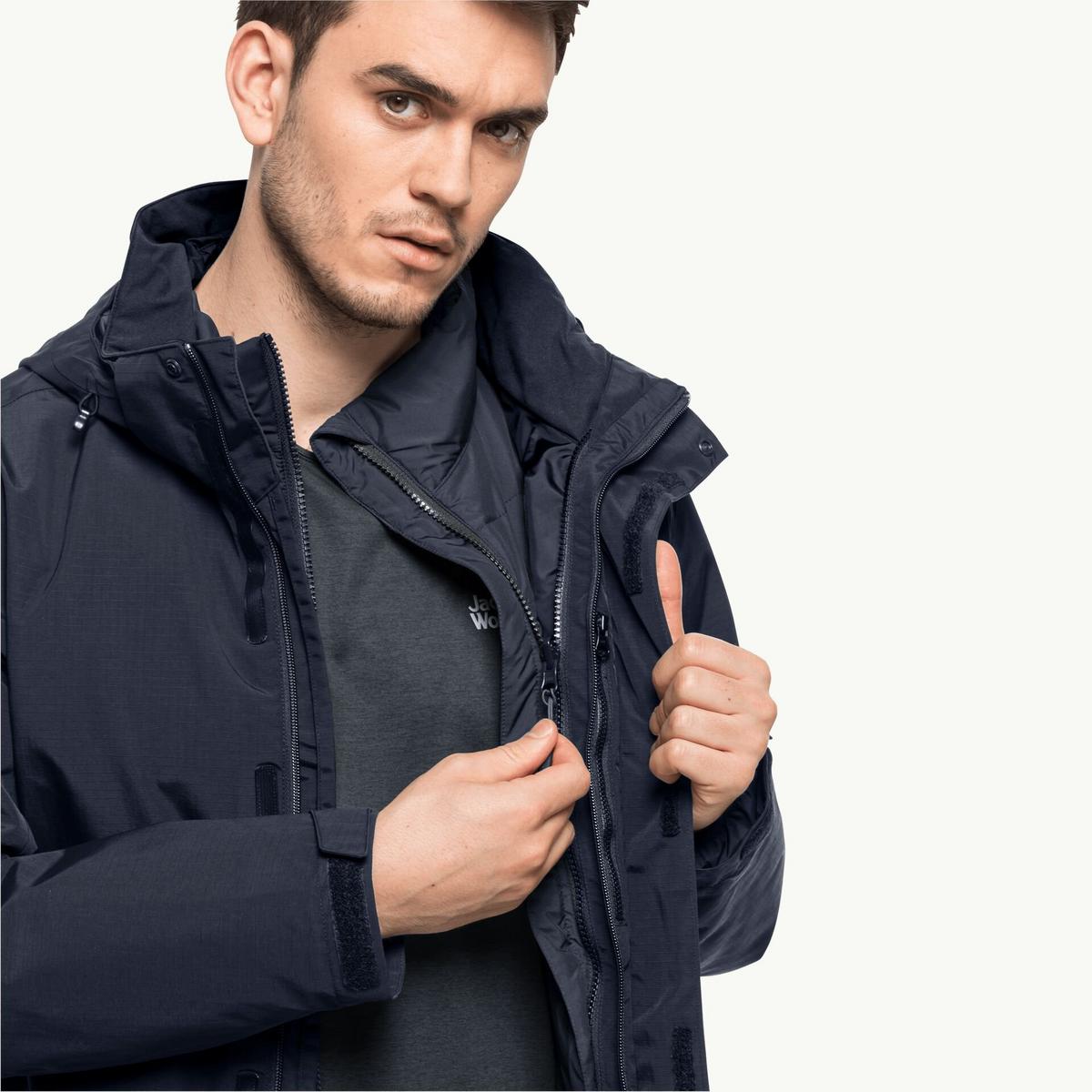 Jack wolfskin sale navy jacket