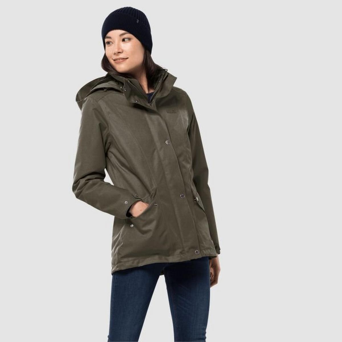 Jack wolfskin park avenue jacket 2024 greenish grey