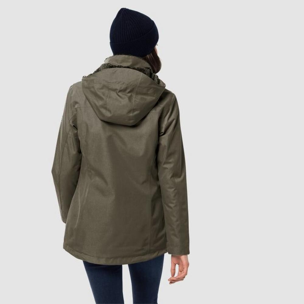 Jack wolfskin park avenue jacket best sale greenish grey