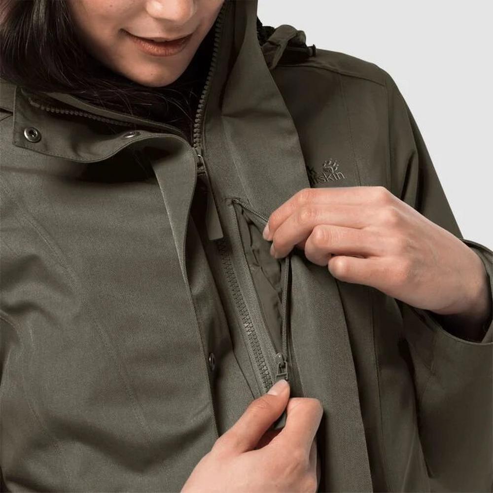 Jack Insulated Park Jackets | Women\'s George Avenue Waterproof UK Jacket Wolfskin Fisher |