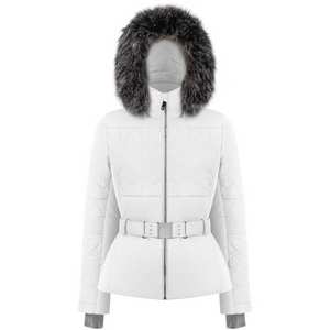 Women's Stretch Belted Ski Jacket - White