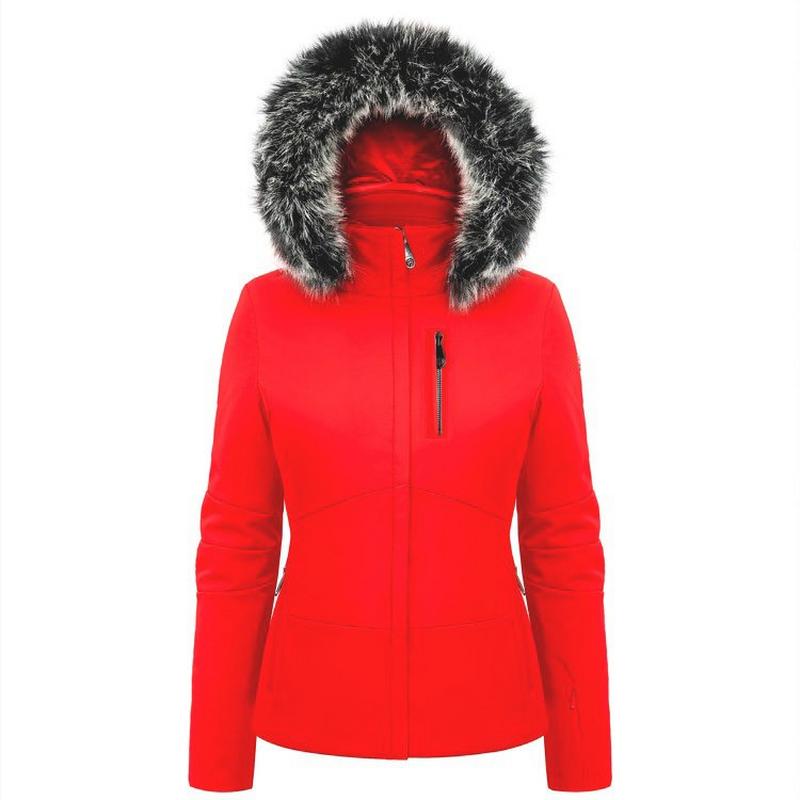 Women's Stretch Ski Jacket - Scarlet Red
