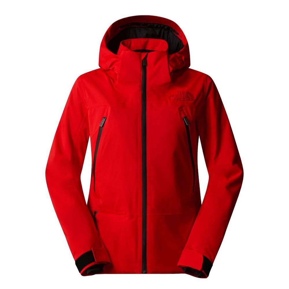 Red north face jacket on sale womens