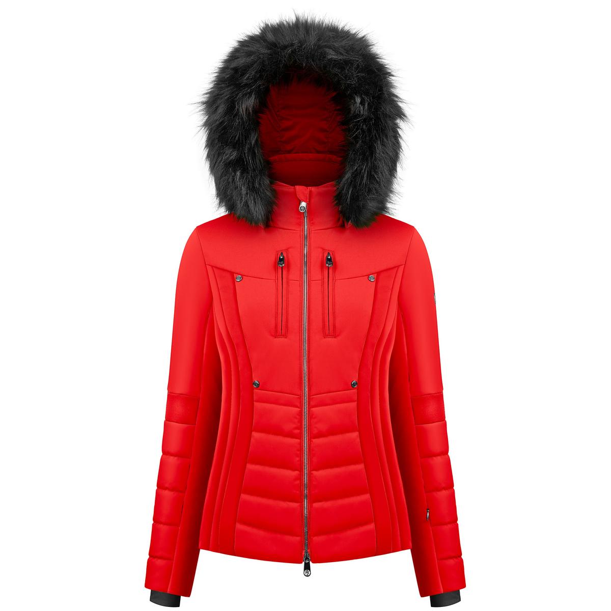 Poivre Blanc Women's Stretch Lux Ski Jacket - Scarlet Red