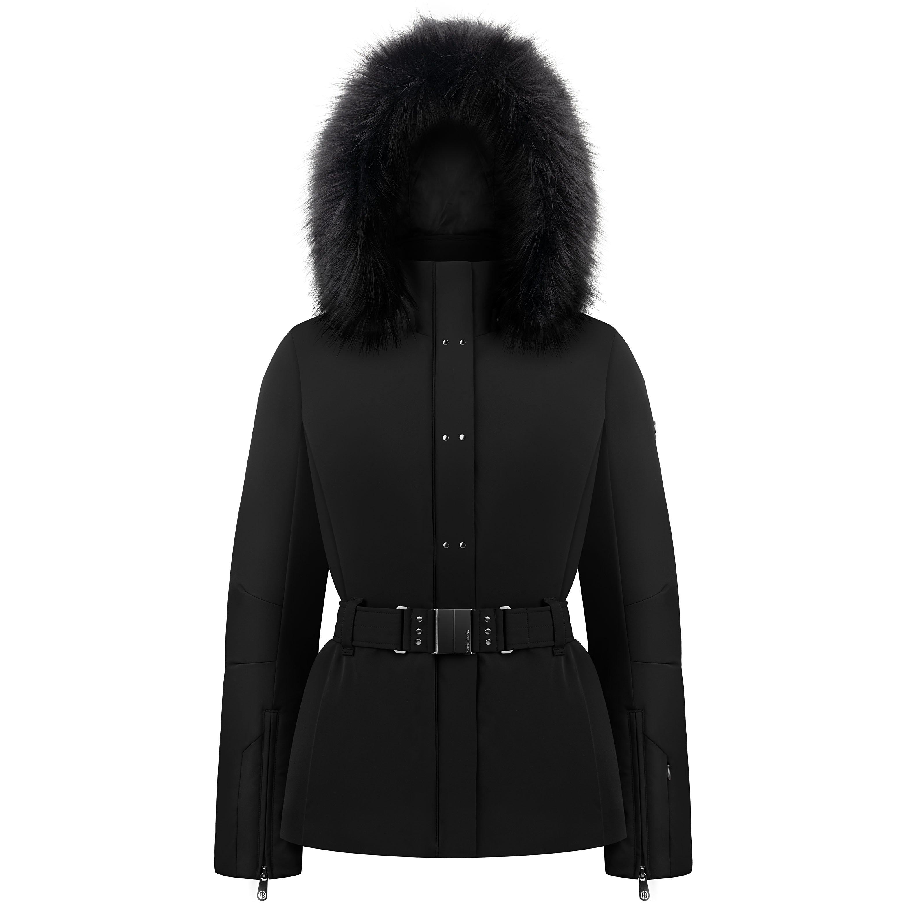 Poivre Blanc Linda Womens Ski Jacket in Black/White