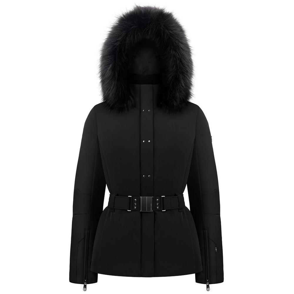 Poivre Blanc Women s Stretch Belted Ski Jacket Black