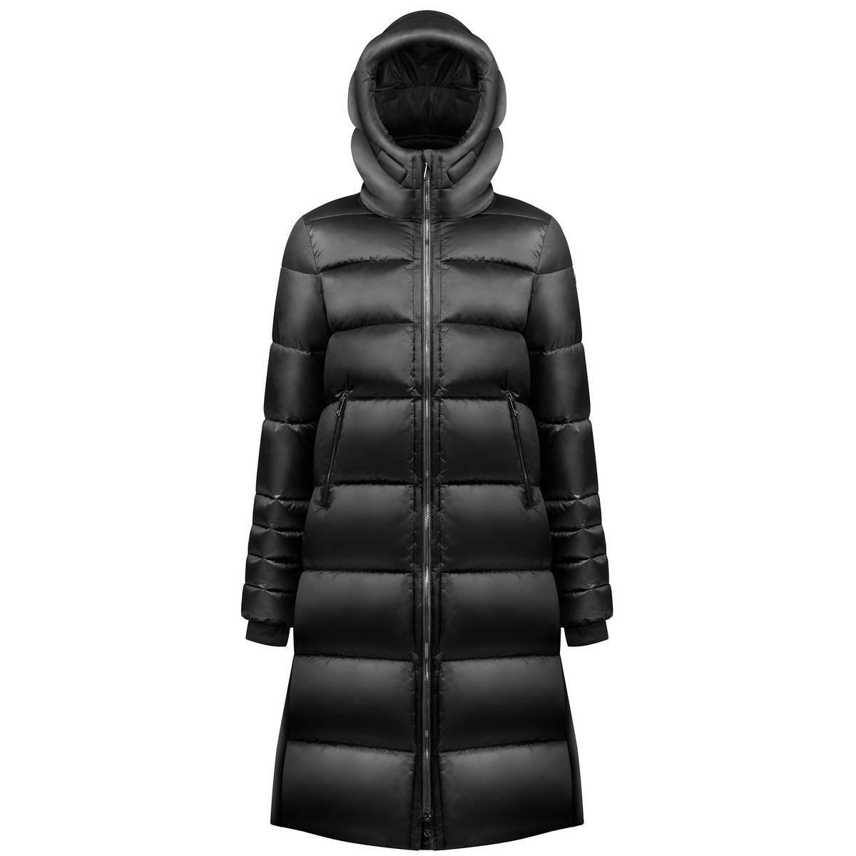 Poivre Blanc Women's Longline Synthetic Down Jacket - Black