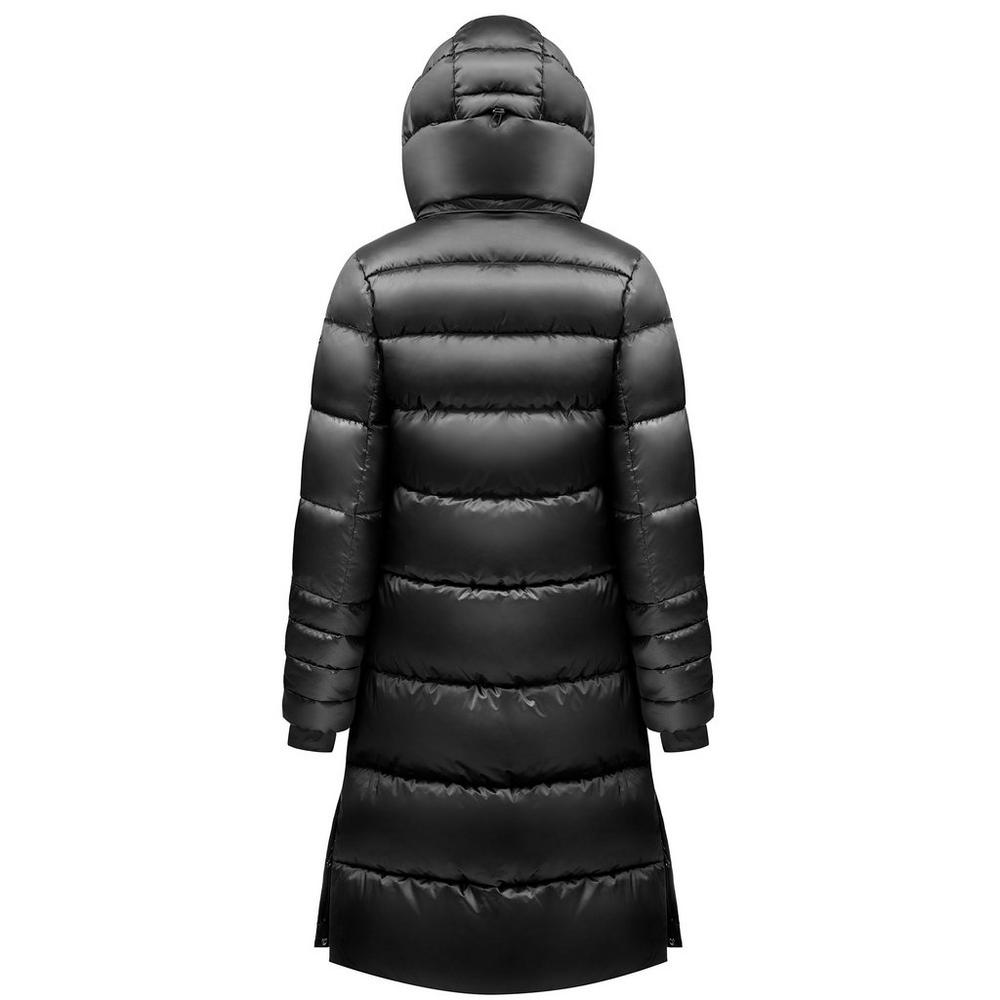 Poivre Blanc Women's Longline Synthetic Down Jacket - Black