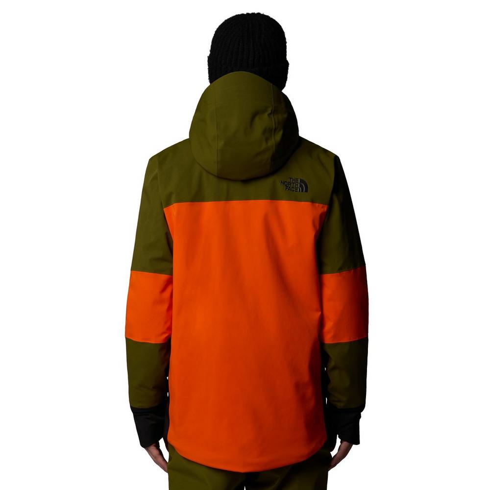 The North Face Men s Snowsquall Ski Jacket Orange Green Tiso