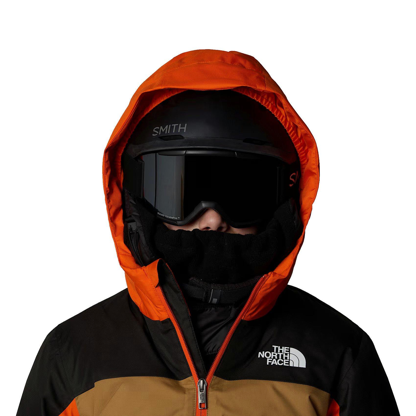 The North Face Kids Freedom Insulated Ski Jacket Orange Tiso