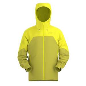 Mens Rush GoreTex Ski Jacket - Euphoria/Lampyre Yellow