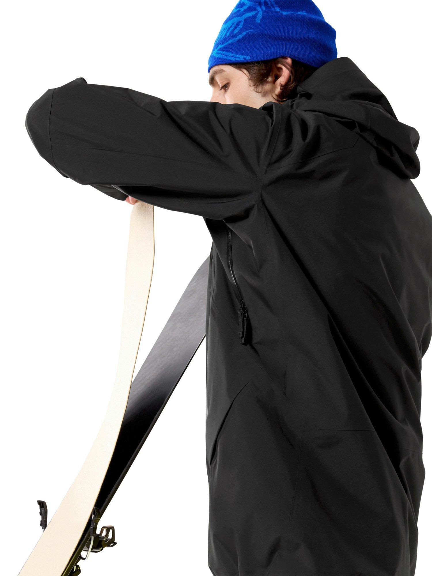 スキー ARC'TERYX Rush Jacket Men Black Size S Arc'teryx Men's Rush GORE-TEX Jacket - Black | Tiso