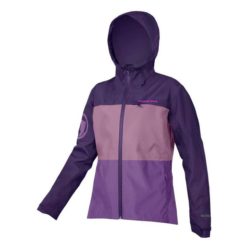 Endura Women s Single track Waterproof Cycling Jacket II Purple Tiso