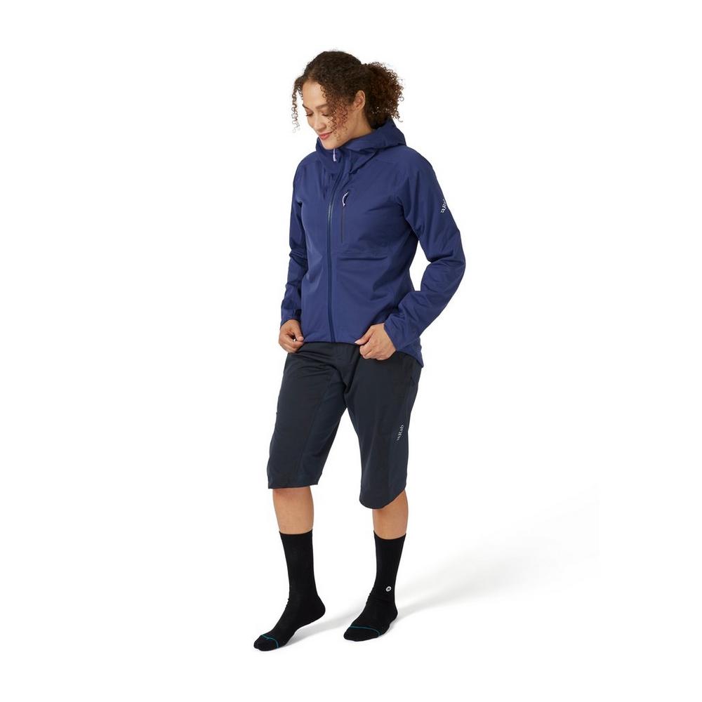 Rab Cinder Women's Kinetic Waterproof Jacket - Blue