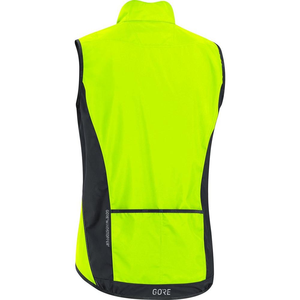 Gore Men's C3 WindStopper Light Vest Neon Yellow | Men's Cycling