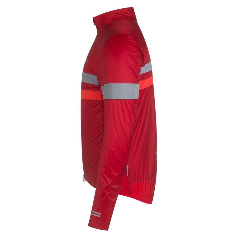 Men s Brevet Insulated Jacket Red Cycling Tiso UK