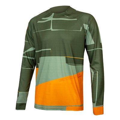Endura Men's MT500 L/S Print Tee LTD - Olive Green