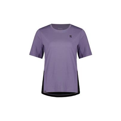 Mons Royale Women's Tarn Merino Shift Tee - Thistle / Black