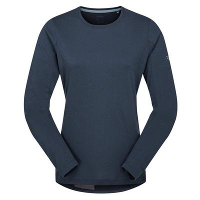 Rab Cinder Women's Crimp Long-Sleeve Tee - Navy