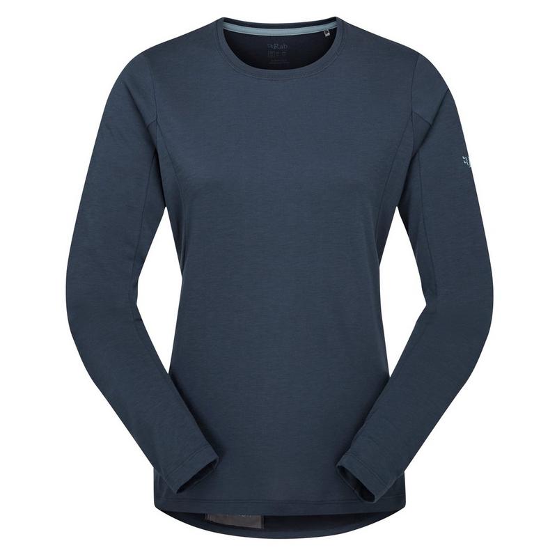 Women's Crimp Long-Sleeve Tee - Navy