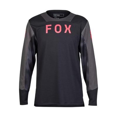 Fox Youth Defend Taunt Long Sleeve Jersey - Black