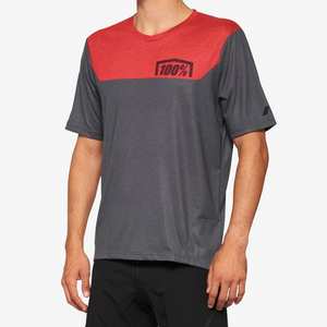 Airmatic Short Sleeve Jersey - Charcoal / Red