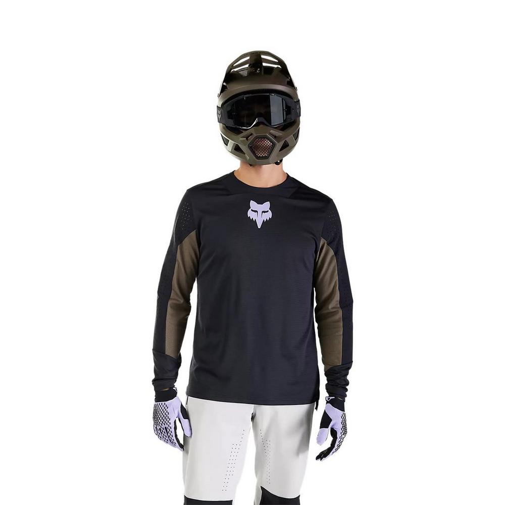 Fox Men's Defend Park Long-Sleeve Jersey - Black