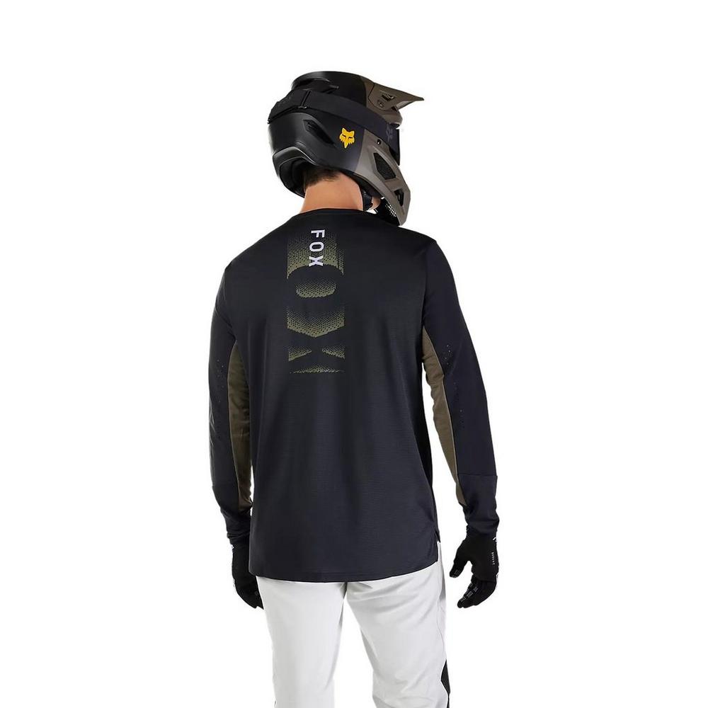 Fox Men's Defend Park Long-Sleeve Jersey - Black
