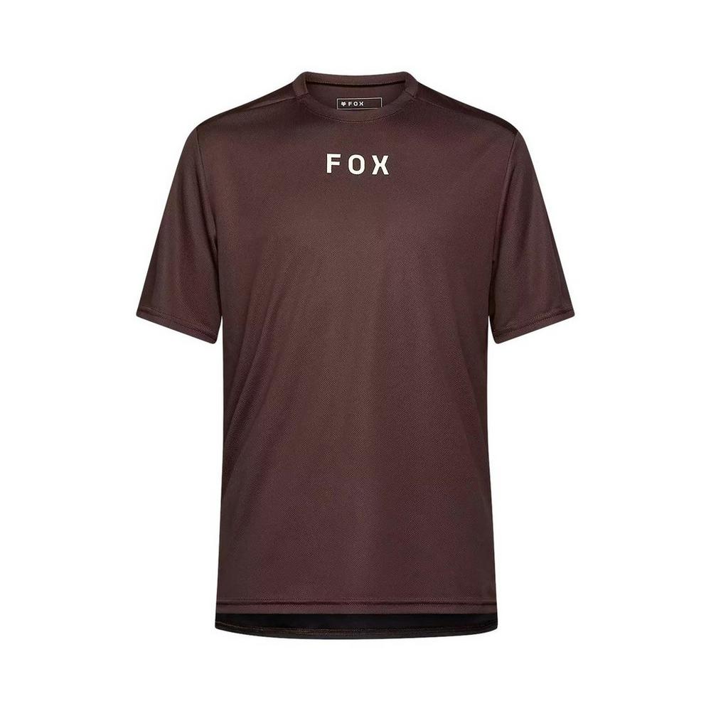 Fox Men's Ranger Wordmark Short-Sleeve Jersey - Brown