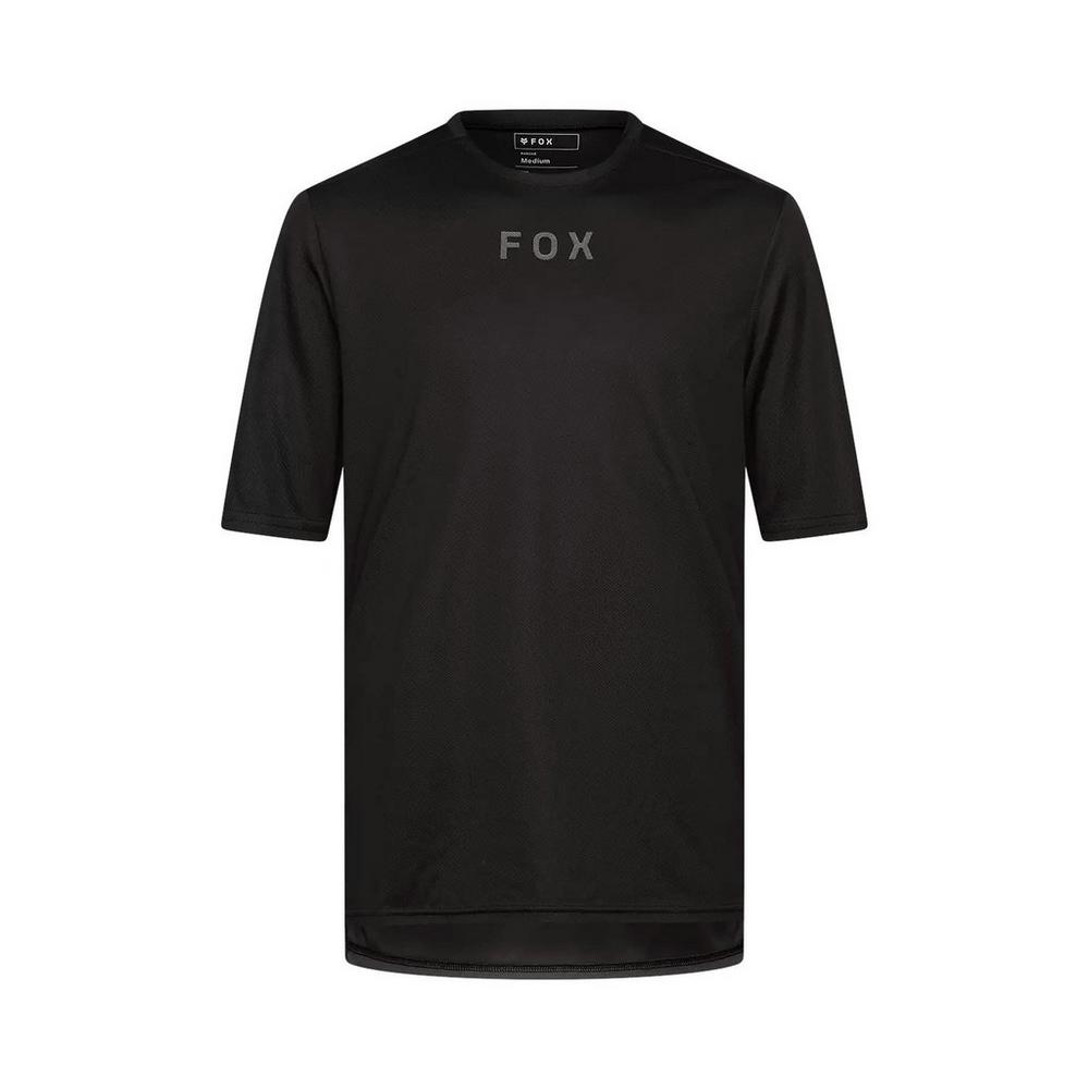 Fox Men's Ranger Wordmark Short-Sleeve Jersey - Black