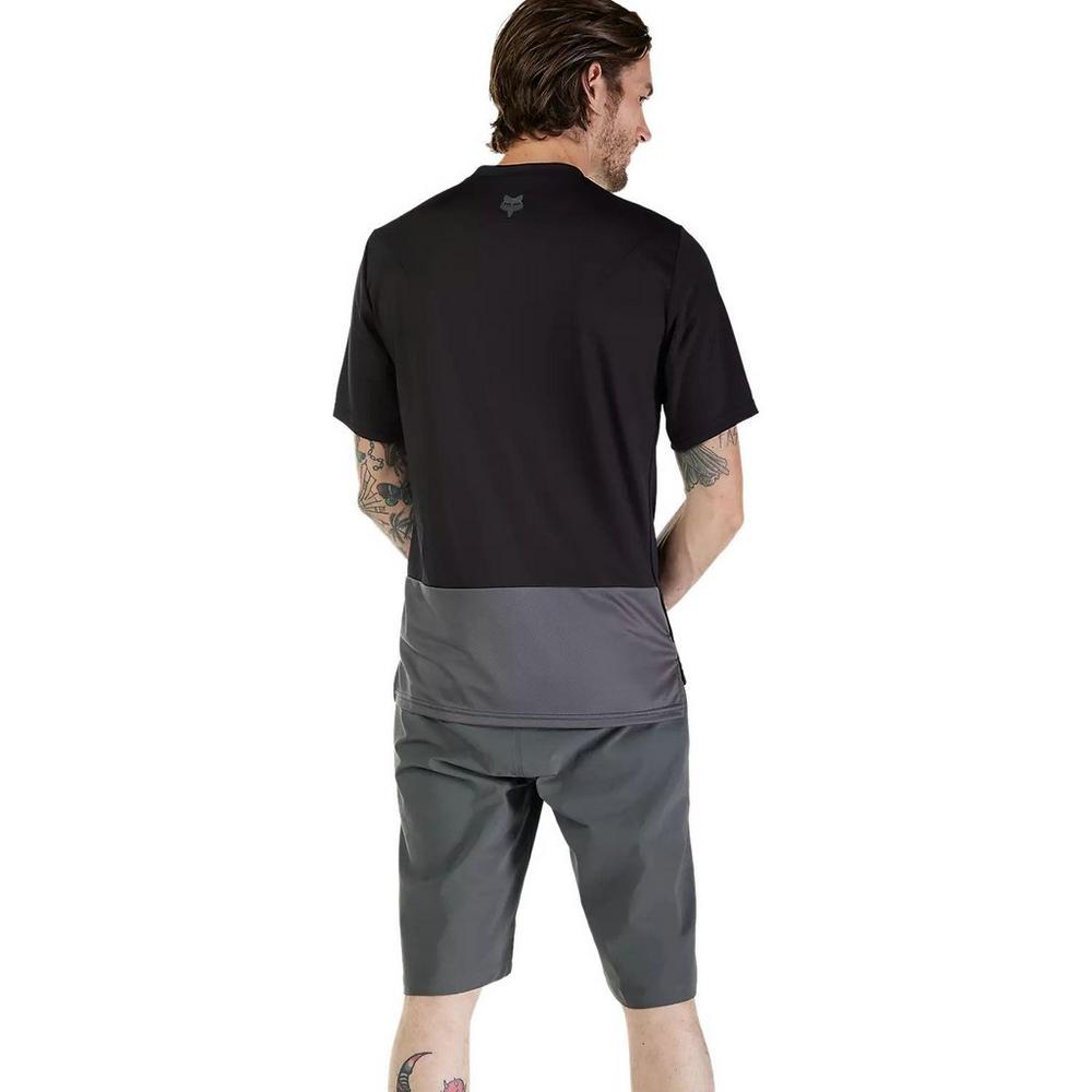 Fox Men's Ranger Wordmark Short-Sleeve Jersey - Black