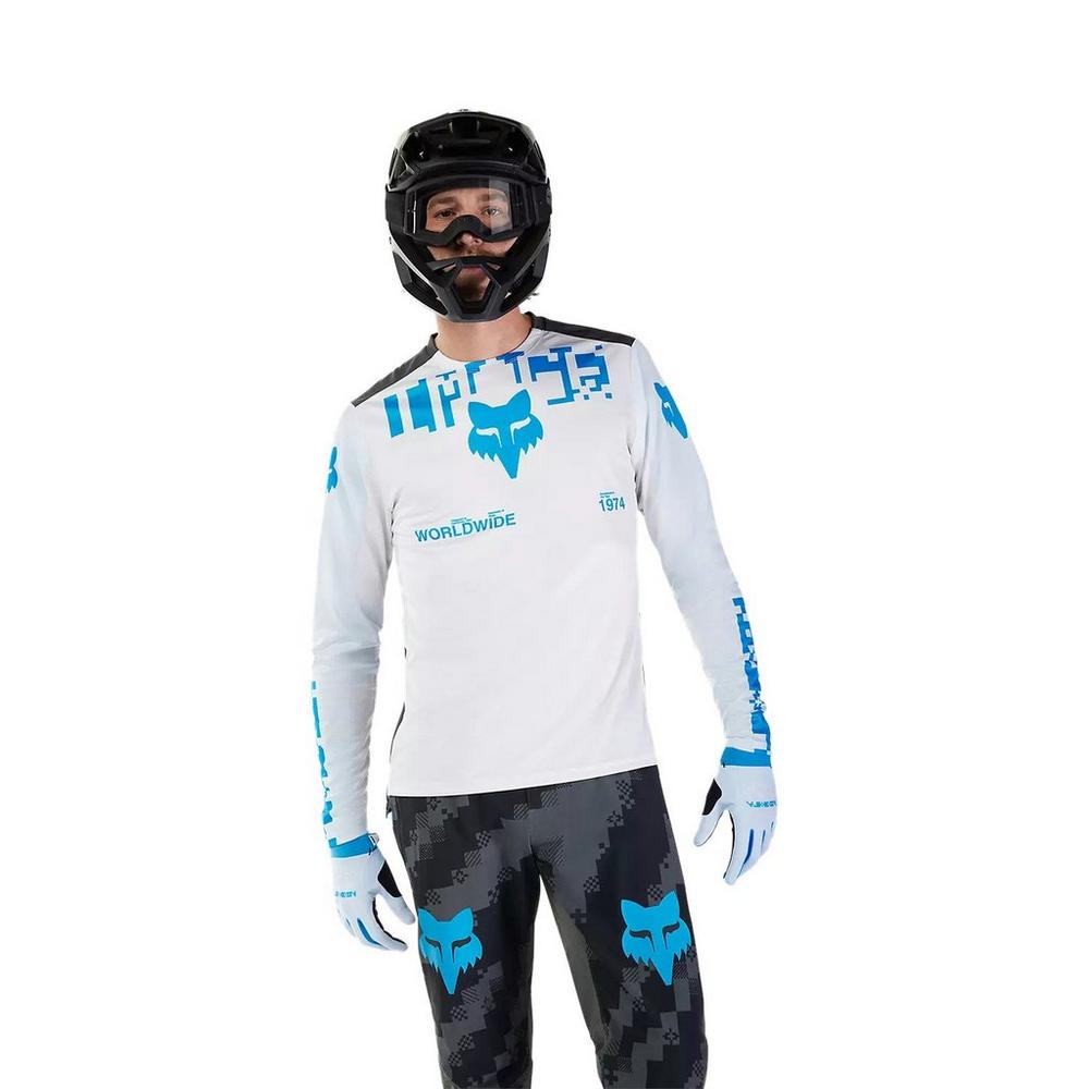 Fox Men's Ranger Digi Image Long-Sleeve Jersey - White