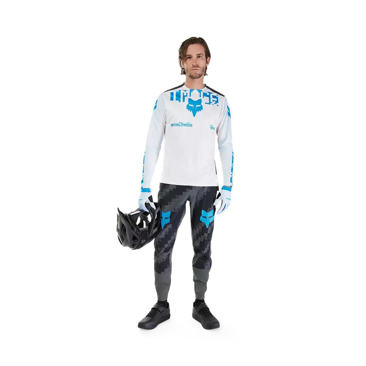 Fox Men's Ranger Digi Image Long-Sleeve Jersey - White