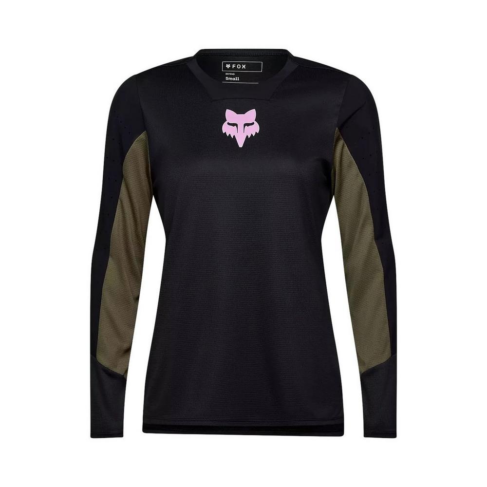 Fox Women's Defend Park Long-Sleeve Jersey - Black