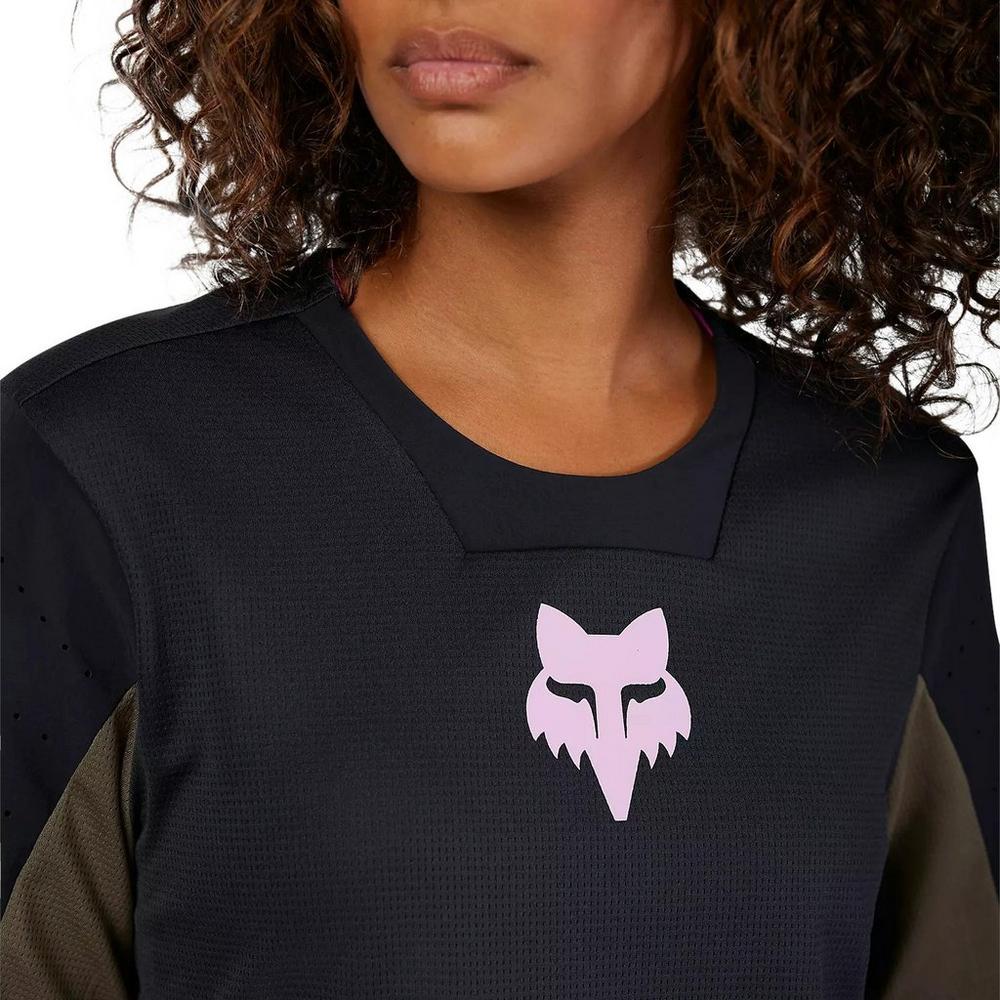 Fox Women's Defend Park Long-Sleeve Jersey - Black